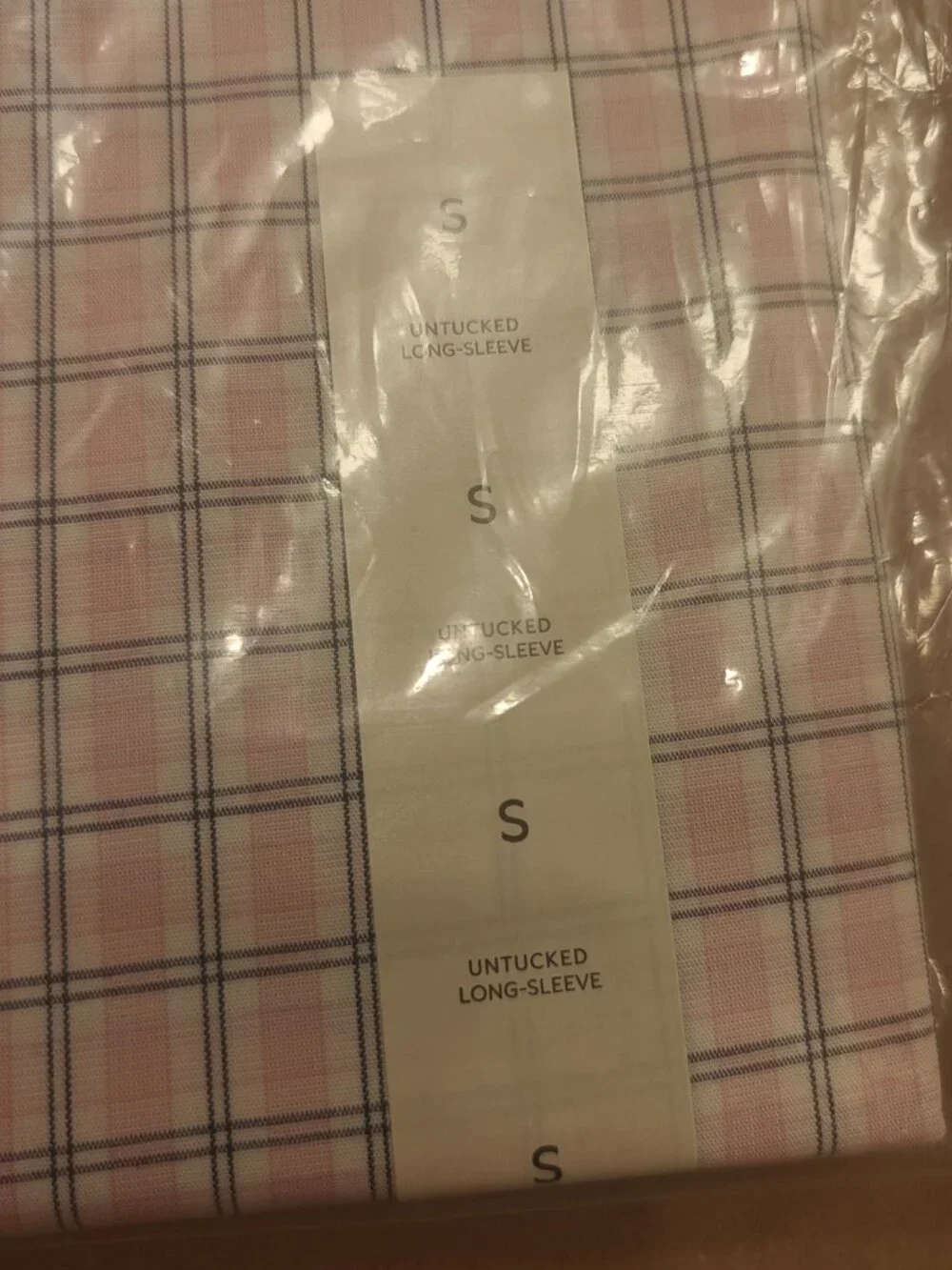 3 Banana Republic untucked dress shirt S pink blue white slim stretch spandex